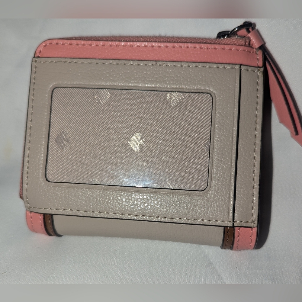 Kate Spade Patterson Drive Small L Zip Bifold Caviar  Leather Wallet - Picture 7 of 8